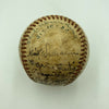 1950 Cuba Almendares Alacranes Team Signed Game Used Baseball JSA COA