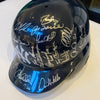 New York Yankees Dynasty Team Signed Helmet Derek Jeter Mariano Rivera JSA COA