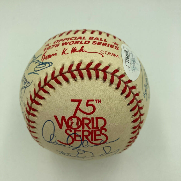 1978 New York Yankees World Series Champs Team Signed WS Baseball With JSA COA