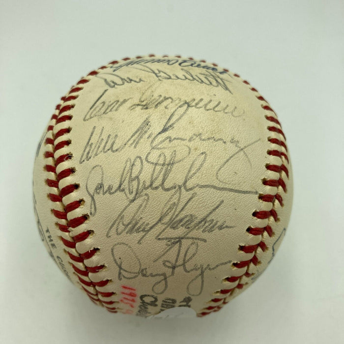 1975 Cincinnati Reds World Series Champs Team Signed Baseball JSA COA