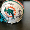 1972 Miami Dolphins Super Bowl Champs Team Signed Mini Helmet JSA Perfect Season