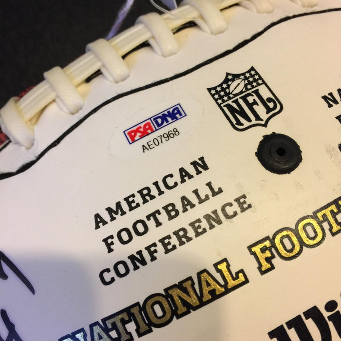Hall Of Fame Multi Signed Inscribed NFL Football 20 Sigs Joe Namath PSA DNA COA