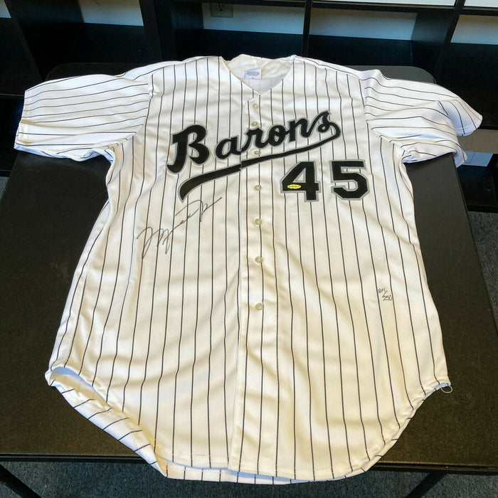 Michael Jordan Signed Birmingham Barons White Sox Jersey UDA Upper