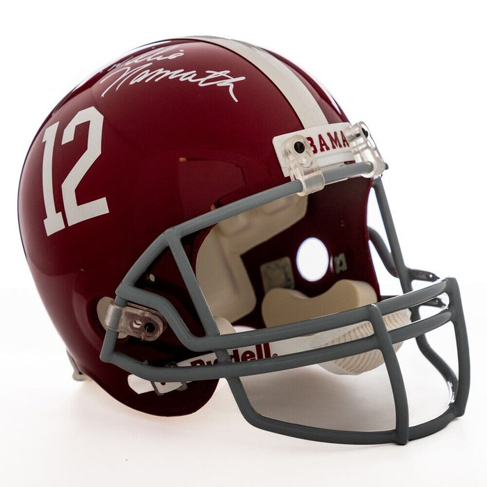 Joe "Willie" Namath Signed Alabama Crimson Tide Full-Size Riddell Helmet PSA DNA