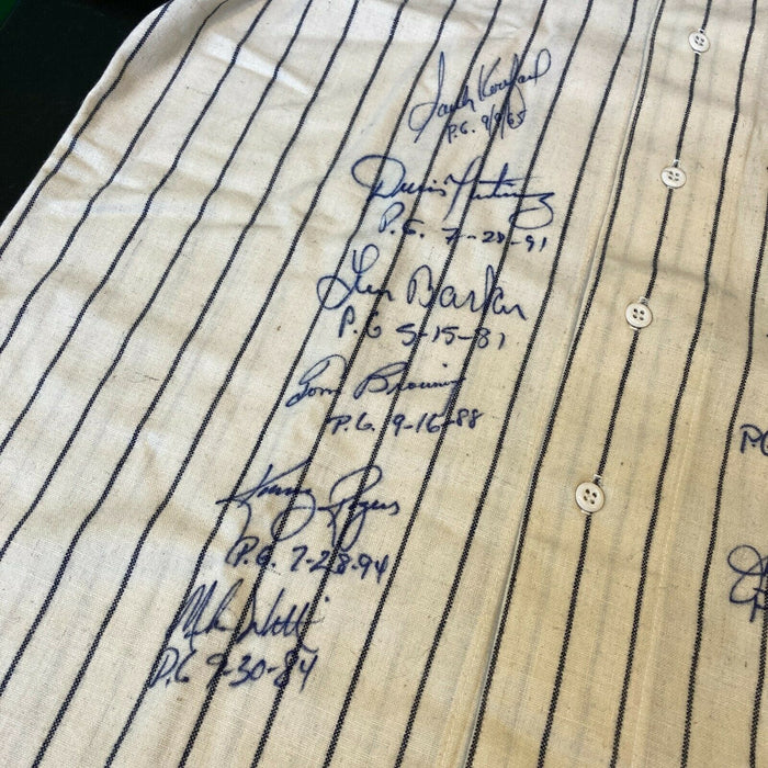 Rare Perfect Game Pitchers Signed Jersey 10 Sigs With Sandy Koufax JSA COA