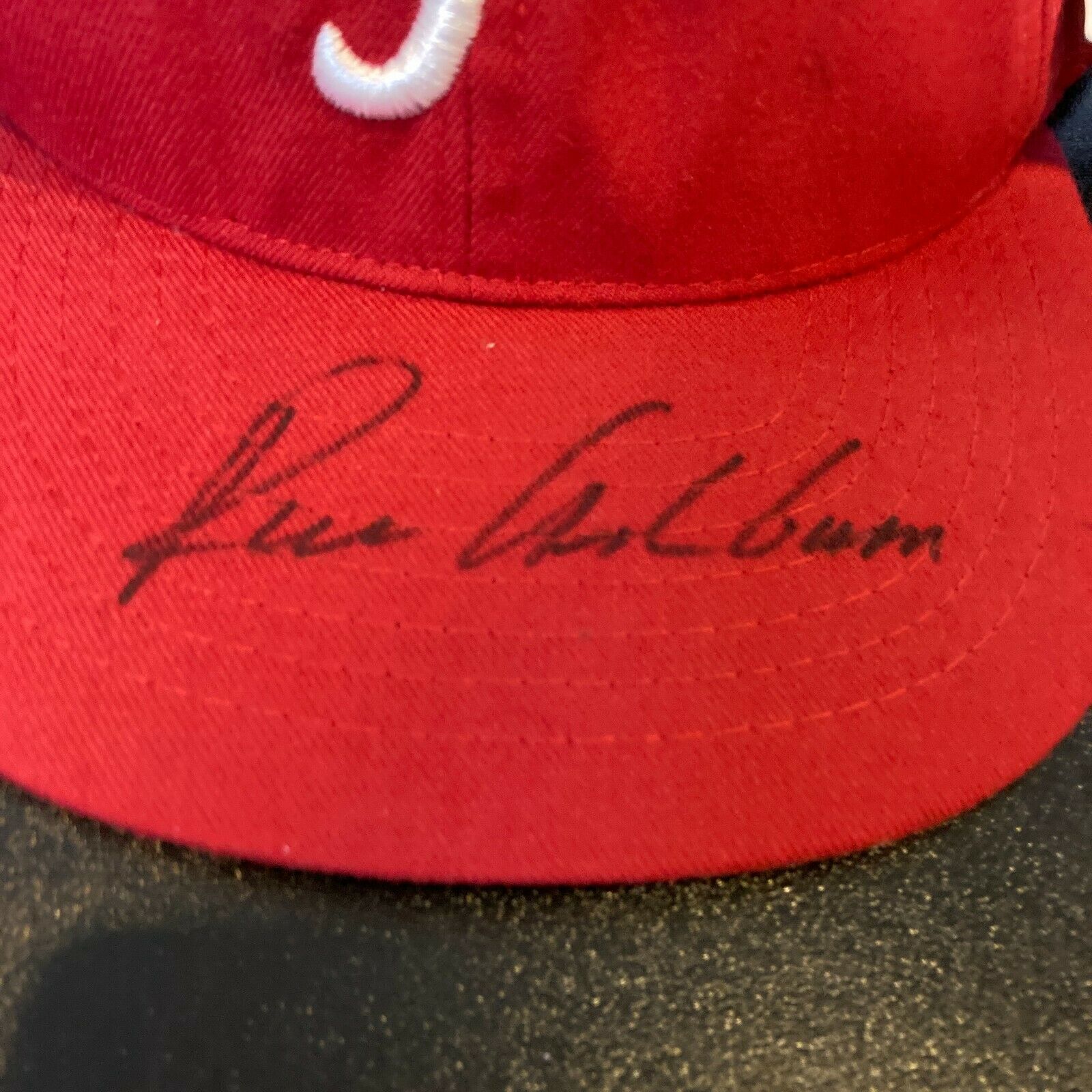 Richie Ashburn 1948 ROY Signed Philadelphia Phillies Baseball Hat JSA COA