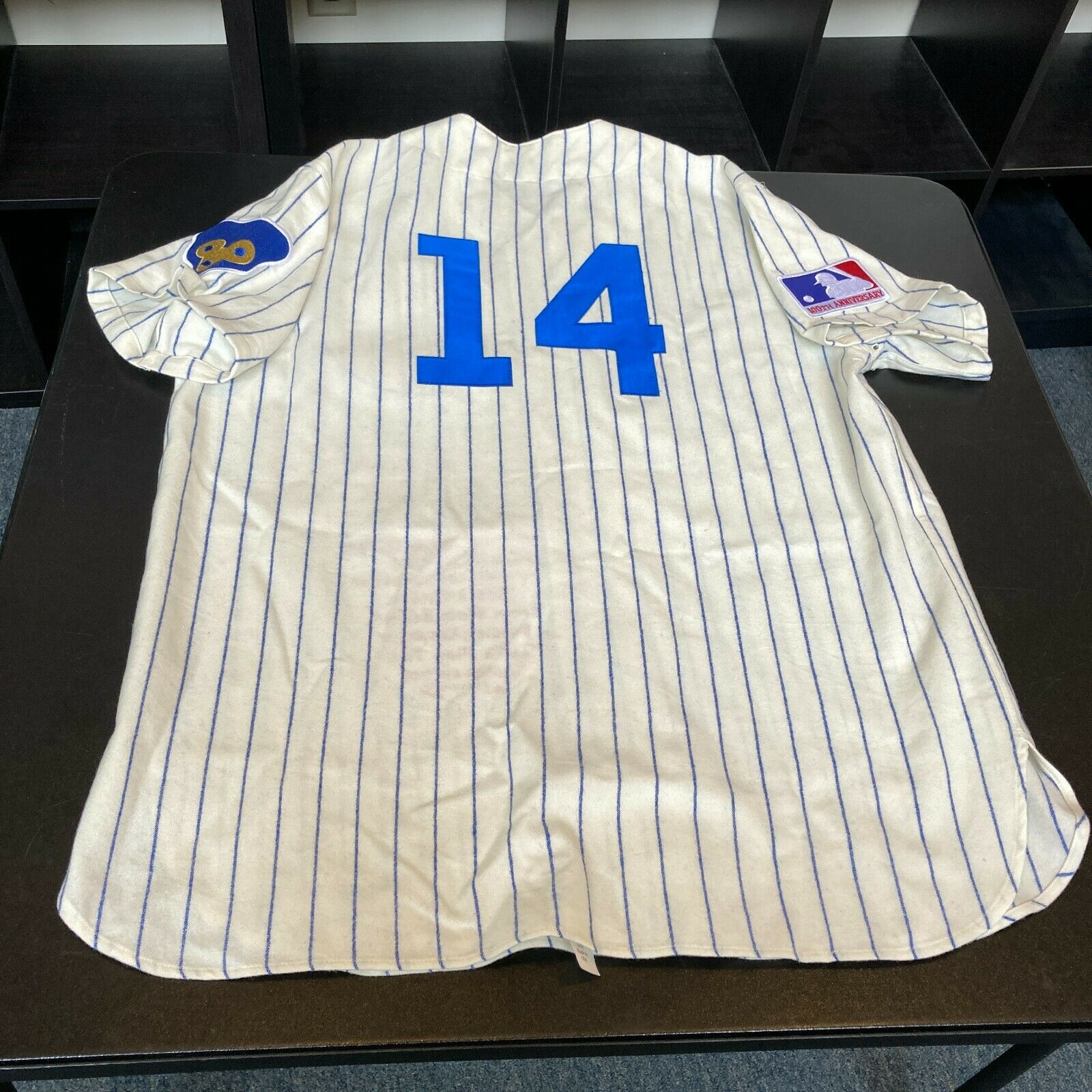 Beautiful 1969 Chicago Cubs Team Signed Jersey 26 Sigs With Ernie Banks JSA  COA