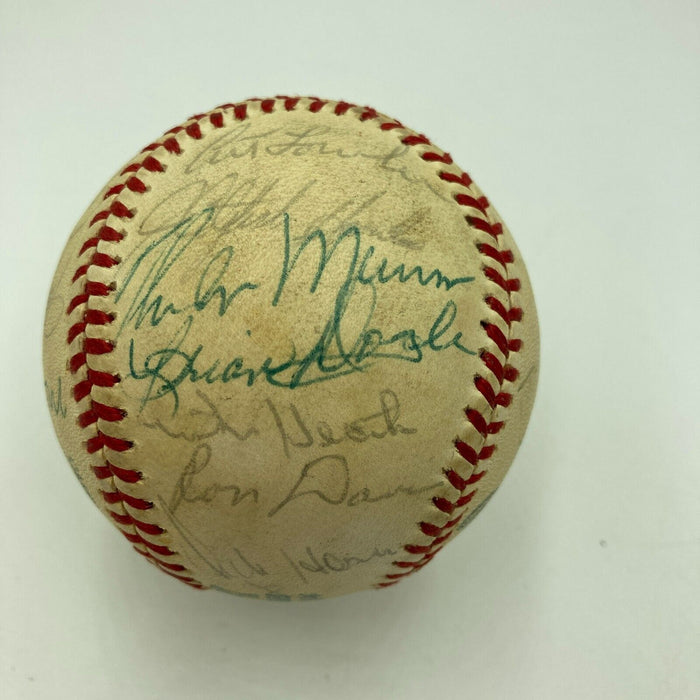 1978 NY Yankees World Series Champs Team Signed Baseball Thurman Munson JSA COA