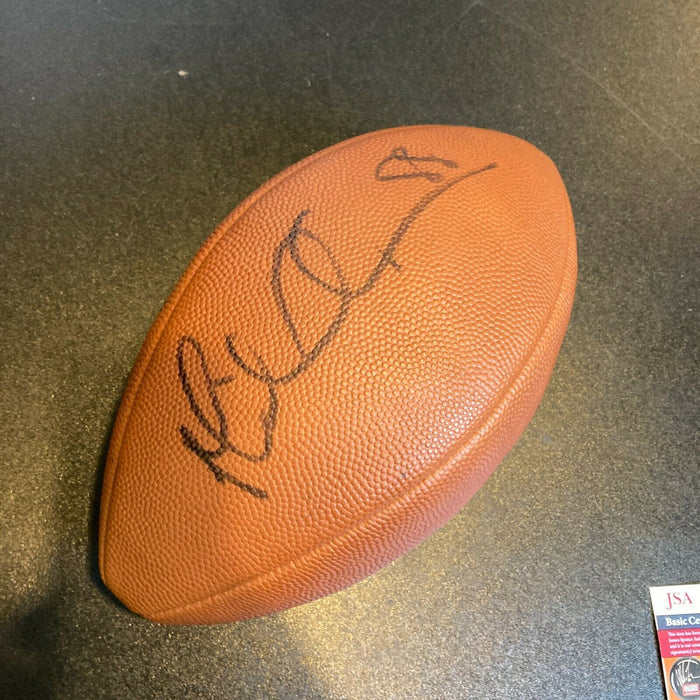 Michael Irvin Signed Autographed Official NFL Wilson Football JSA COA