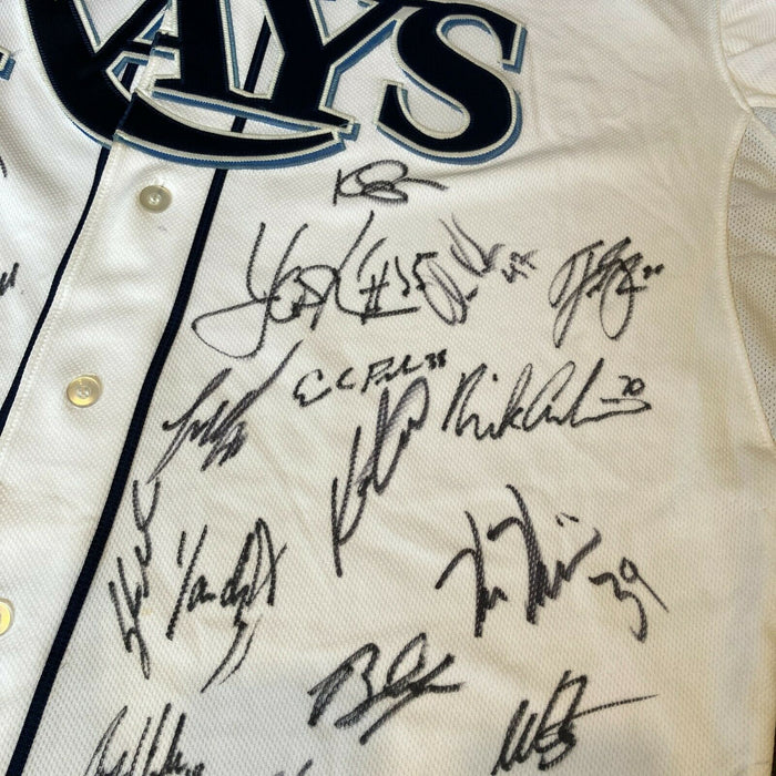 2020 Tampa Bay Rays American League Champs Team Signed Jersey 36 Sigs JSA COA