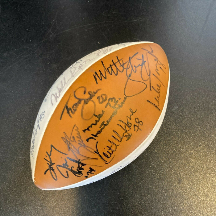 1985 Chicago Bears Super Bowl Champs Team Signed Football Walter Payton JSA COA