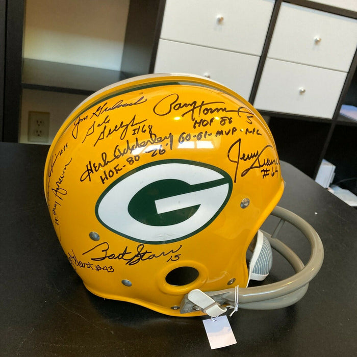 1966 Green Bay Packers Super Bowl 1 Champs Team Signed Authentic Helmet JSA COA