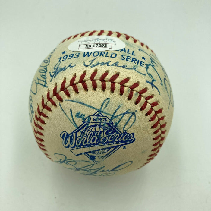 1993 Toronto Blue Jays World Series Champs Team Signed Baseball JSA COA