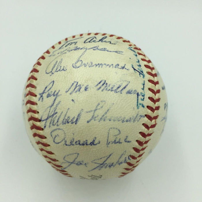 1956 Frank Robinson Rookie Cincinnati Reds Team Signed Baseball 29 Sigs JSA COA