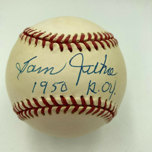 Sam Jethroe 1950 ROY Signed Major League Baseball Negro League Legend JSA