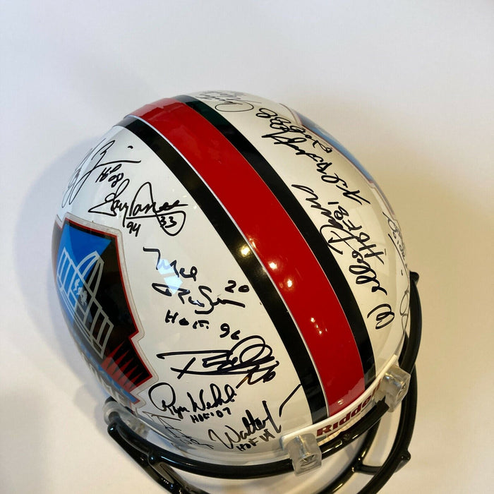 Beautiful HOF Multi Signed Full Size Football Helmet 26 Sigs JSA COA