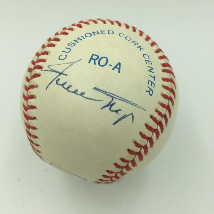 Willie Mays Hank Aaron Carl Yastrzemski Stan Musial MVP's Signed Baseball JSA