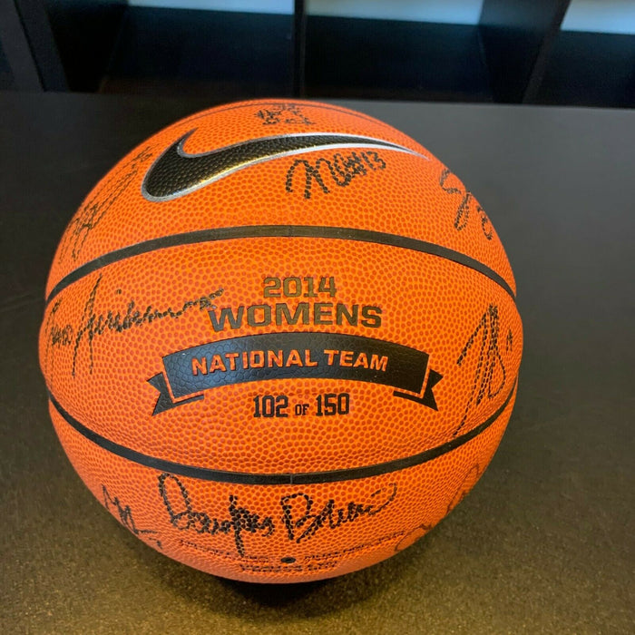 2014 Olympics Team USA Women's World Champions Team Signed Basketball Gold