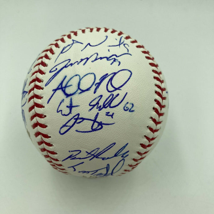 2015 New York Mets NL Champs Team Signed World Series Baseball PSA DNA COA
