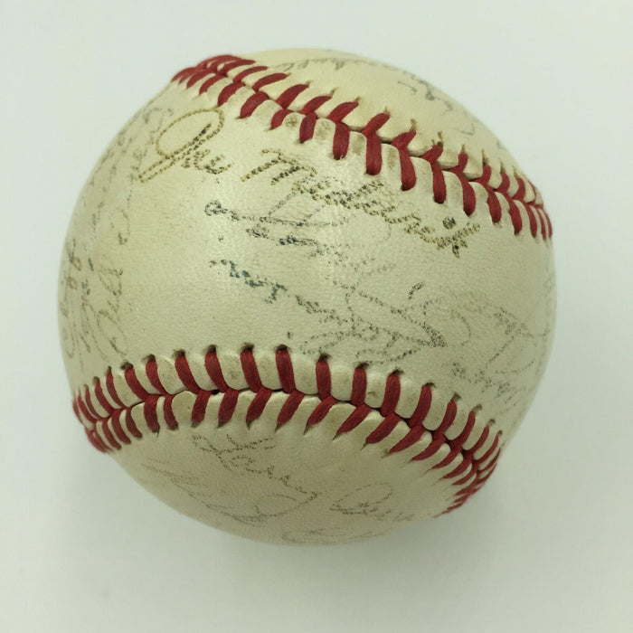 1947 New York Yankees World Series Champs Team Signed Baseball Joe Dimaggio PSA