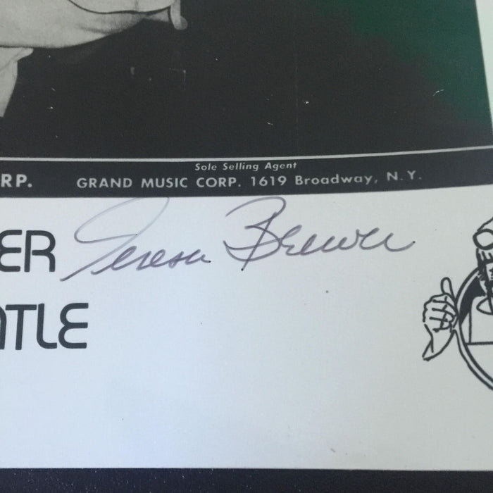 Rare 1956 Mickey Mantle & Teresa Brewer Signed "I Love Mickey" Photo PSA DNA COA