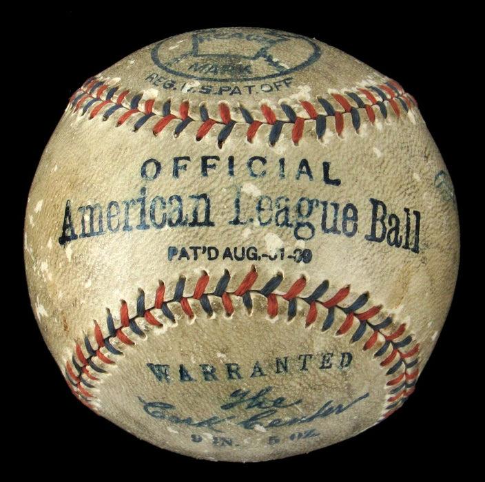 Earliest Known Ty Cobb Single Signed 1912 American League Baseball JSA COA