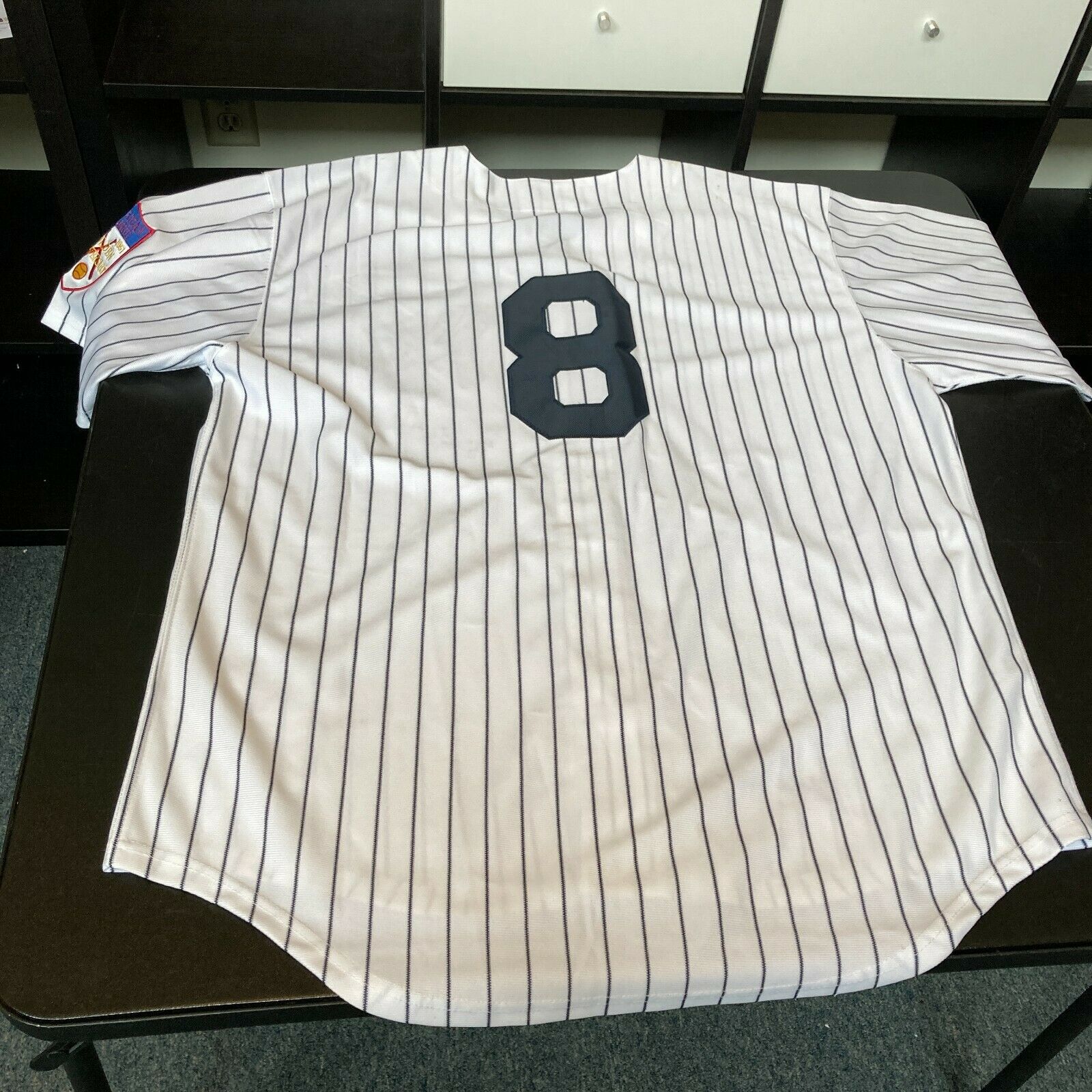 Yogi Berra Signed Yankees Jersey with 1901-1951 Golden Anniversary