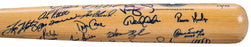 1998 NY Yankees WS Champs Team Signed Bat Derek Jeter Mariano Rivera Beckett COA