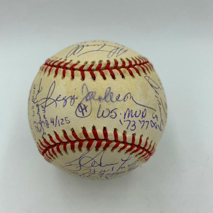 RARE World Series MVP's Signed Inscribed Baseball 26 Sigs Derek Jeter JSA COA