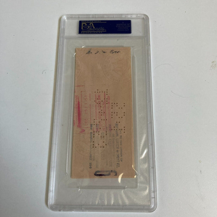 Moe Berg Signed 1953 Bank Check The Catcher Was a Spy PSA DNA
