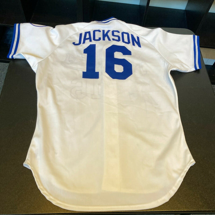 Beautiful Bo Jackson Signed 1989 Rookie Kansas City Royals Game Model Jersey PSA