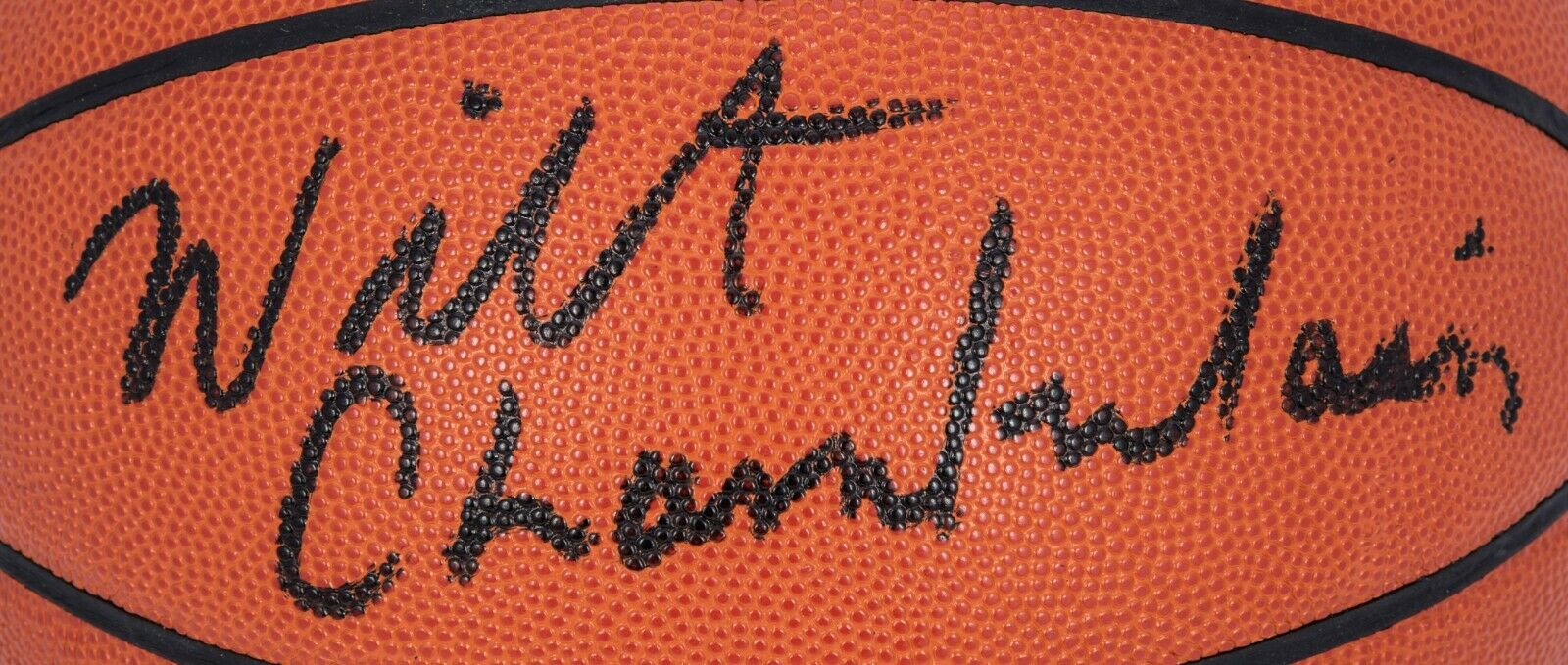 Beautiful Wilt Chamberlain Signed Spalding Official NBA Game Basketball JSA COA