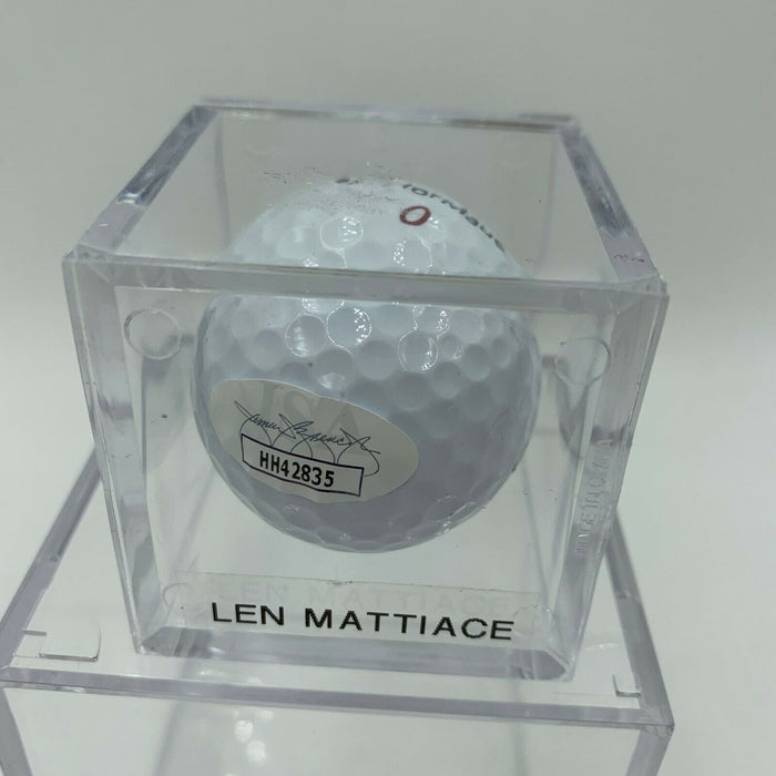 Len Mattiace Signed Autographed Golf Ball PGA With JSA COA