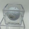 Len Mattiace Signed Autographed Golf Ball PGA With JSA COA