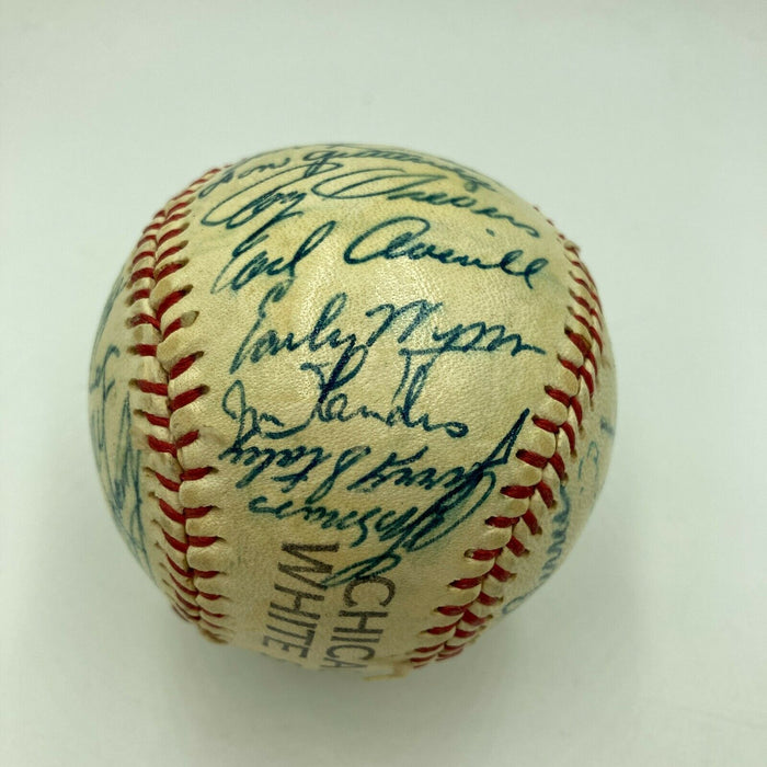 1952 Chicago White Sox Team Signed Autographed Baseball With Nellie Fox
