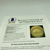 Rocky Marciano Satchel Paige Red Grange Sports Legends Signed Baseball Beckett