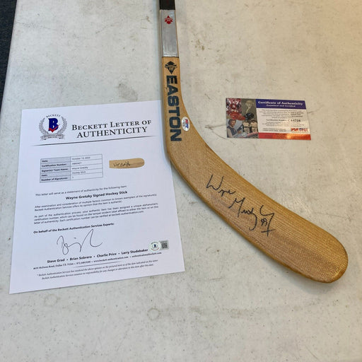 Wayne Gretzky Signed Game Issued Hockey Stick PSA DNA & Beckett COA