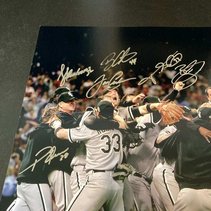 2005 Chicago White Sox World Series Champs Team Signed 16x20 Photo With JSA COA