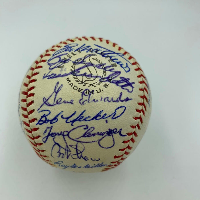 Beautiful 1962 Milwaukee Braves Team Signed Baseball 33 Sigs Hank Aaron JSA COA