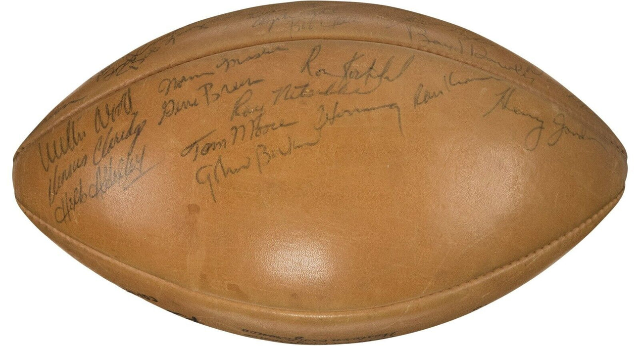 1964 Green Bay Packers Team Signed Football Vince Lombardi Bart Starr Beckett