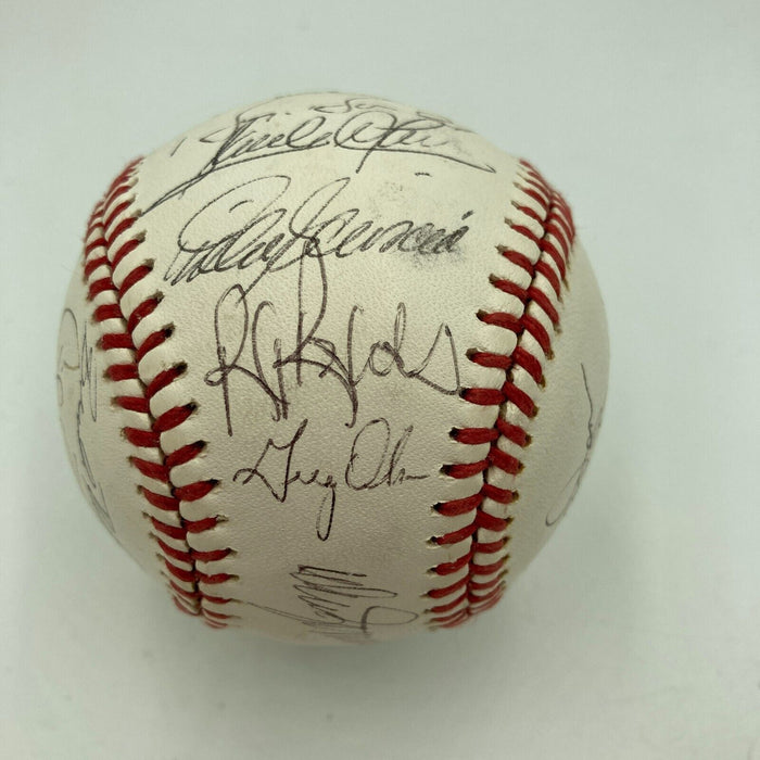 1990 All Star Game Tour Signed Baseball Barry Bonds Randy Johnson Beckett COA