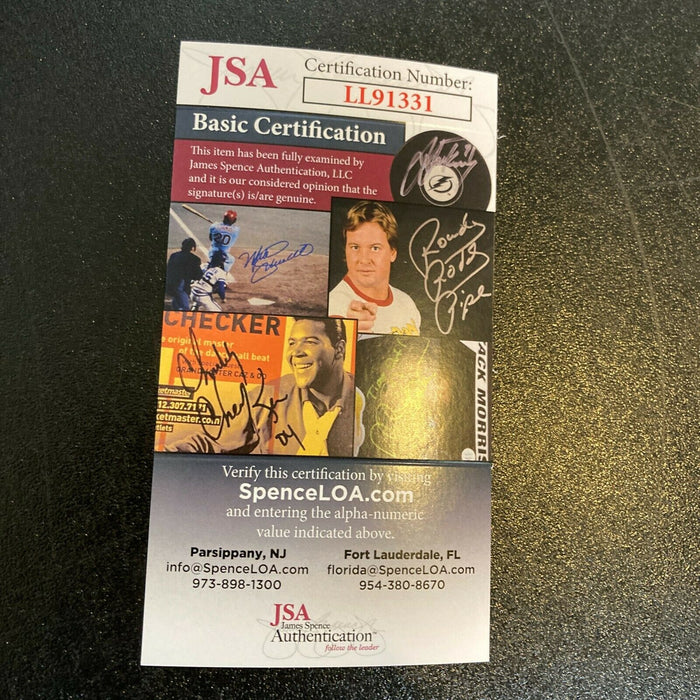 James Bond Pierce Brosnan Signed 007 Le Casino L'Or Noir Chips Display JSA COA