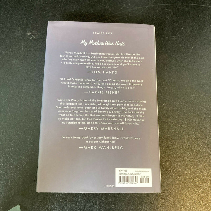 Penny Marshall Signed Autographed My Mother Was Nuts Book With JSA COA