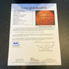 Wilt Chamberlain Kareem Abdul Jabbar Dr. J Magic Johnson Signed Basketball JSA
