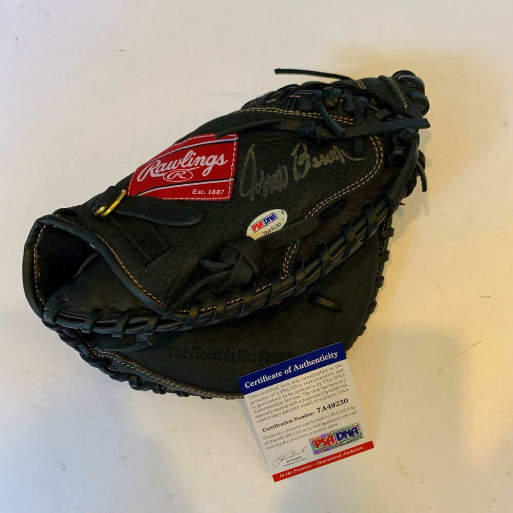 Johnny Bench Signed Rawlings Professional Model Catchers Mitt Glove PSA DNA COA