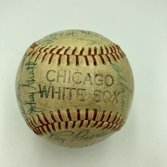 1950's Chicago White Sox Team Signed Autographed Baseball With Nellie Fox