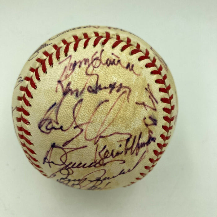 1980's Atlanta Braves Team Signed Autographed Official National League Baseball