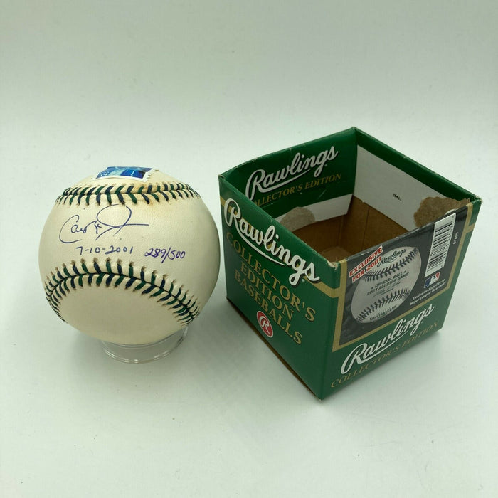 Cal Ripken Jr. "7-10-2001" Signed Inscribed Final All Star Game Baseball JSA