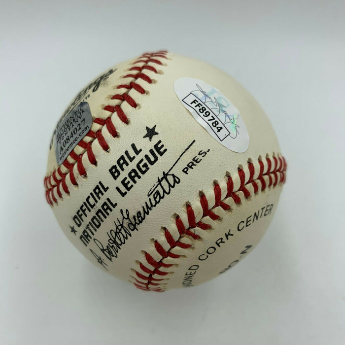 Sammy Baugh NFL Signed Autographed Official National League Baseball JSA COA