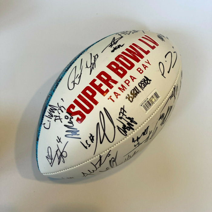 2020 Kansas City Chiefs Team Signed Super Bowl Football Patrick Mahomes PSA DNA